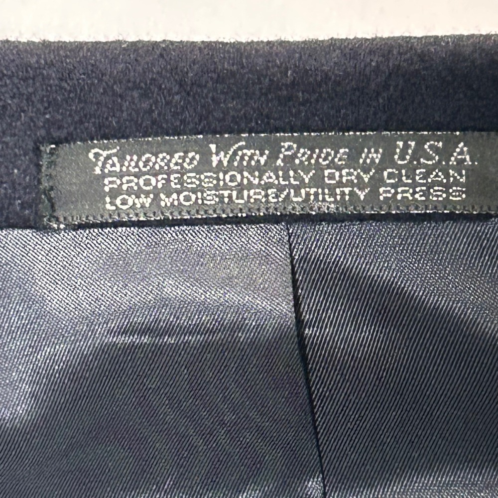 Southampton 100% Cashmere Men's 43L Blazer Dress Sports Coat Navy Blue VTG - Picture 9 of 10